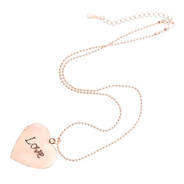 Love Heart Locket Necklace Picture Lockets Regalos De Cumpleaños Para Hombres, Mujeres - , 2.8x2.8cm Sunnimix Photo Locket Charms Necklace