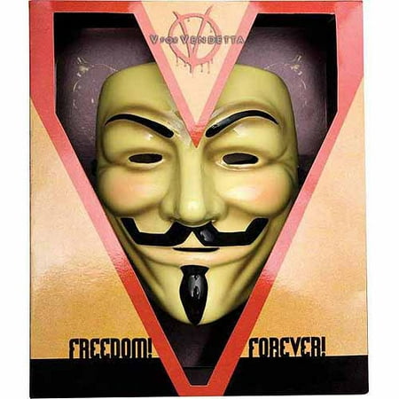 Deluxe Witch Mask - V For Vendetta Mask Deluxe Adult Halloween Accessory
