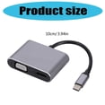 thumbnail image 3 of Type C To HDTV VGA Adapter 4K Video Converters External Power HDTV Adapter Converter 4K HDTV to USB C Adapter for PC, 3 of 4