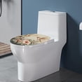 thumbnail image 4 of ZUXONGSY Hummingbird Flower Toilet Lid Dust Cover Machine Washable Seat Covers with Elastic Edge Soft Thicker Flannel Bathroom Toilet Seat Cover Easy to Install Restrooms Toilet Cover, 4 of 6