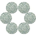 thumbnail image 3 of Camomile Daisy Round Placemats Washable Placemats Non-Slip Heat-Resistant Table Place Mats for Dining Kitchen Holiday Party Table 15.4"-6PCS Home Decor, 3 of 7