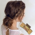 thumbnail image 2 of 1 Pc Clip de Pelo de Girasol de Moda para Mujeres 3.94"x1.97"x1.77" Amarillo Marrón Oscuro, 2 of 3