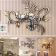 thumbnail image 3 of NookHive 3D Mirror Floral Art Removable Wall Sticker, Acrylic Mural Decal for Home Room Decor, Modern Reflective Design,Gold, 3 of 3
