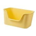 thumbnail image 1 of Bandeja para arena para gatos jinwen con parte abierta duradera antisalpicaduras Amarillo, 1 of 8