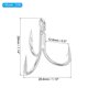 thumbnail image 2 of Uxcell 2/0# Anzuelos de pesca triples, anzuelo triple de pesca de acero al carbono de 4X fuerte para agua salada, plata 10 piezas, 2 of 6