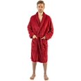 thumbnail image 2 of Men's Soft Plush Fleece Classic or Hooded Robe with Front Pockets, 2 of 8