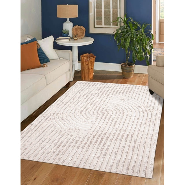 ECARPET Brie Contemporary/Modern Area Rug for Living Room, Bedroom, Dining Room, Entrance, Hallway and More.