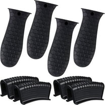 8 Pack Cast Iron Handle Cover, Silicone Hot Handle Holder, Assist Handle Holder, Non-Slip Pot Holder Sleeve, Pot Handle Covers Heat Resistant Potholder Cookware Silicone Cast Iron Handle Cover C65