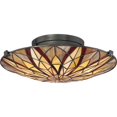 thumbnail image 2 of Quoizel Lampe de Plafond Style Tiffany 16 Pouces en Bronze, 2 of 6