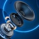 thumbnail image 5 of Methold Altavoz Bluetooth portátil con sonido de graves para música estéreo inalámbrica, almohada de altavoz de conducción ósea Cables de audio/vídeo Negro Sincronización de la tarjeta B, 5 of 6