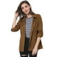 thumbnail image 1 of Chaqueta Utilitaria Ligera Con Bolsillos Con Solapa En La Cintura Con Cordón Para Mujer marrón S, 1 of 6