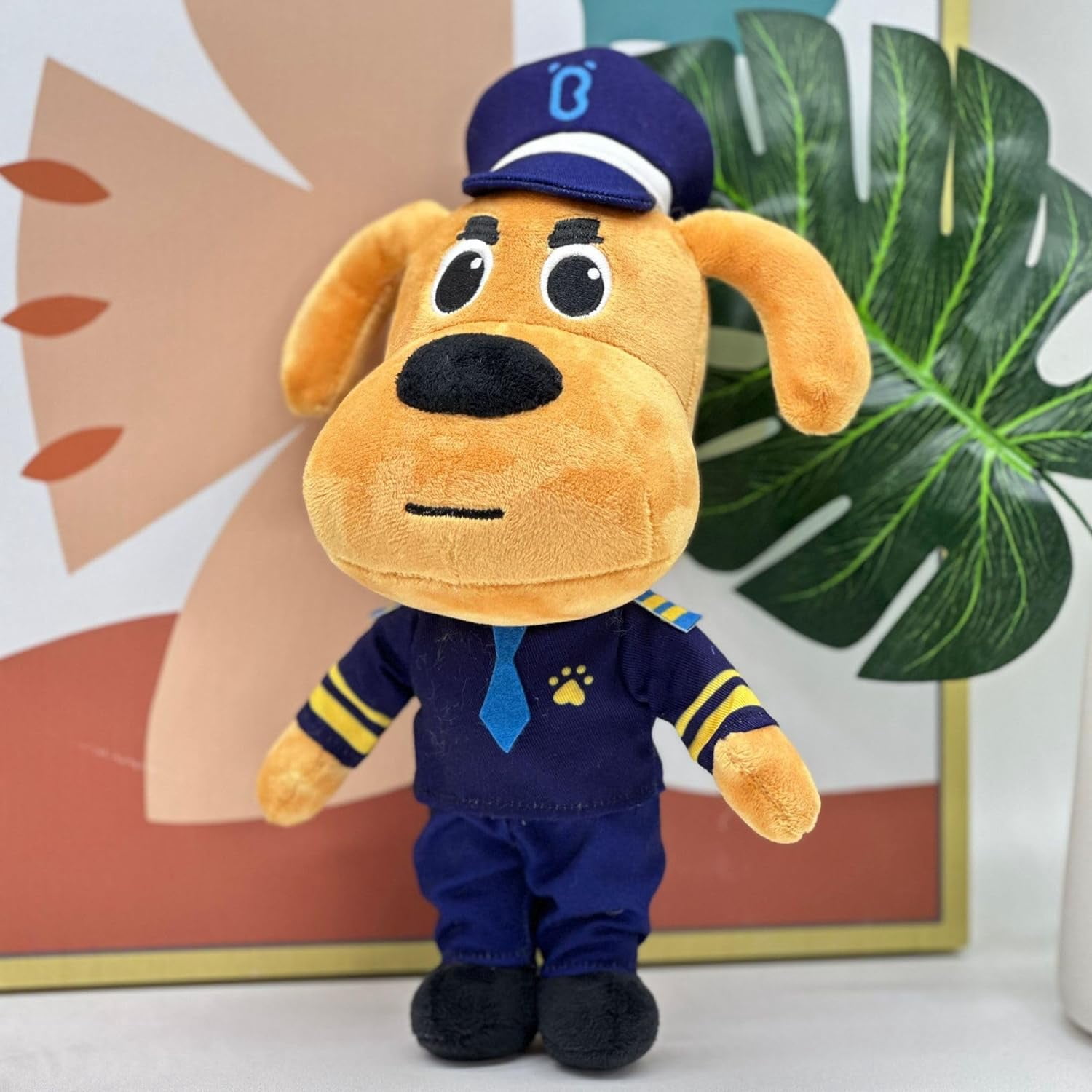 Sheriff Labrador Soft Plush Toy, PP Cotton, 9.8"