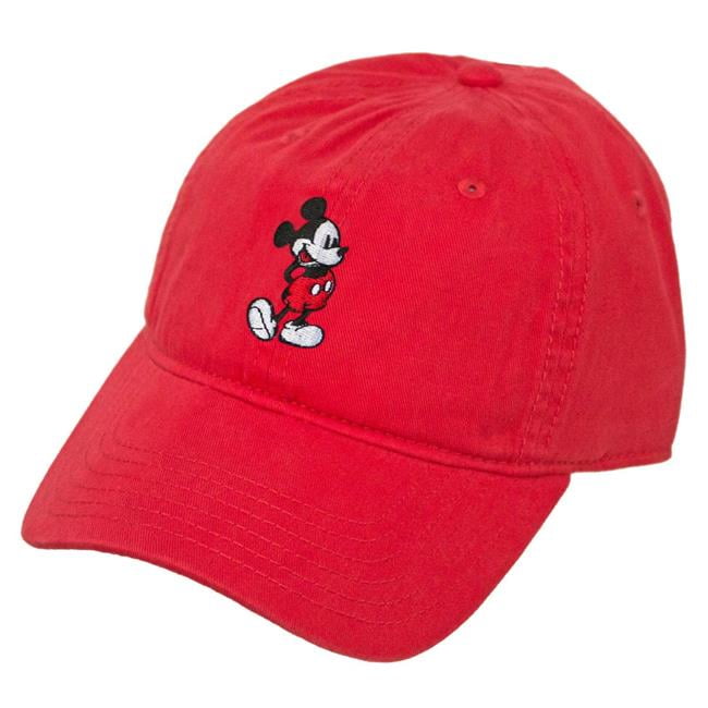 Washed Twill Cotton Adjustable Dad Cap Concept One Disney Mickey Mouse Baseball Hat