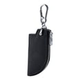 thumbnail image 1 of Car Key Case Handmade PU Leather Car Key Bag Replaces Unique Key Fob Cover Black, 1 of 8