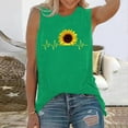 thumbnail image 2 of Sunflower Tank Top for Women Sunrise Sunshine Sleeveless Summer Shirts Outdoor Workout Hawaiian Beach Crewneck Loose Camisoles, 2 of 7