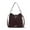 Chocolate, variant on MKF Collection Geneva Shoulder Bag Stylish Vegan Leather Women’s Handbag, Crossbody Bag, and Purse by Mia K.-Chocolate