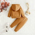 thumbnail image 3 of ameIAEA Toddler Baby Boy Girl Fall Winter Outfits Long Sleeve Hoodie Sweatshirt Joggers Pant Set, 3 of 7