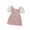 Pink, variant on Fesfesfes Toddler Hawaiian Outfit Girl 2-8 Years Old Spring And Summer Dresses Bubble Sleeve Patchwork Plaid Pearl Small Furs Ball Short Sleeved Dresses 8-9 Years
