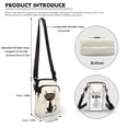 thumbnail image 6 of HELLHERO Crossbody Small Crossbody Bags Cartoon Cat Glasses 4.33x1.97x7.09 with Adjustable Strap Women for Travel Lightweight, 6 of 7