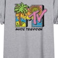 thumbnail image 3 of MTV - 80's Beach Logo - Juniors Oversized Graphic T-Shirt, 3 of 5