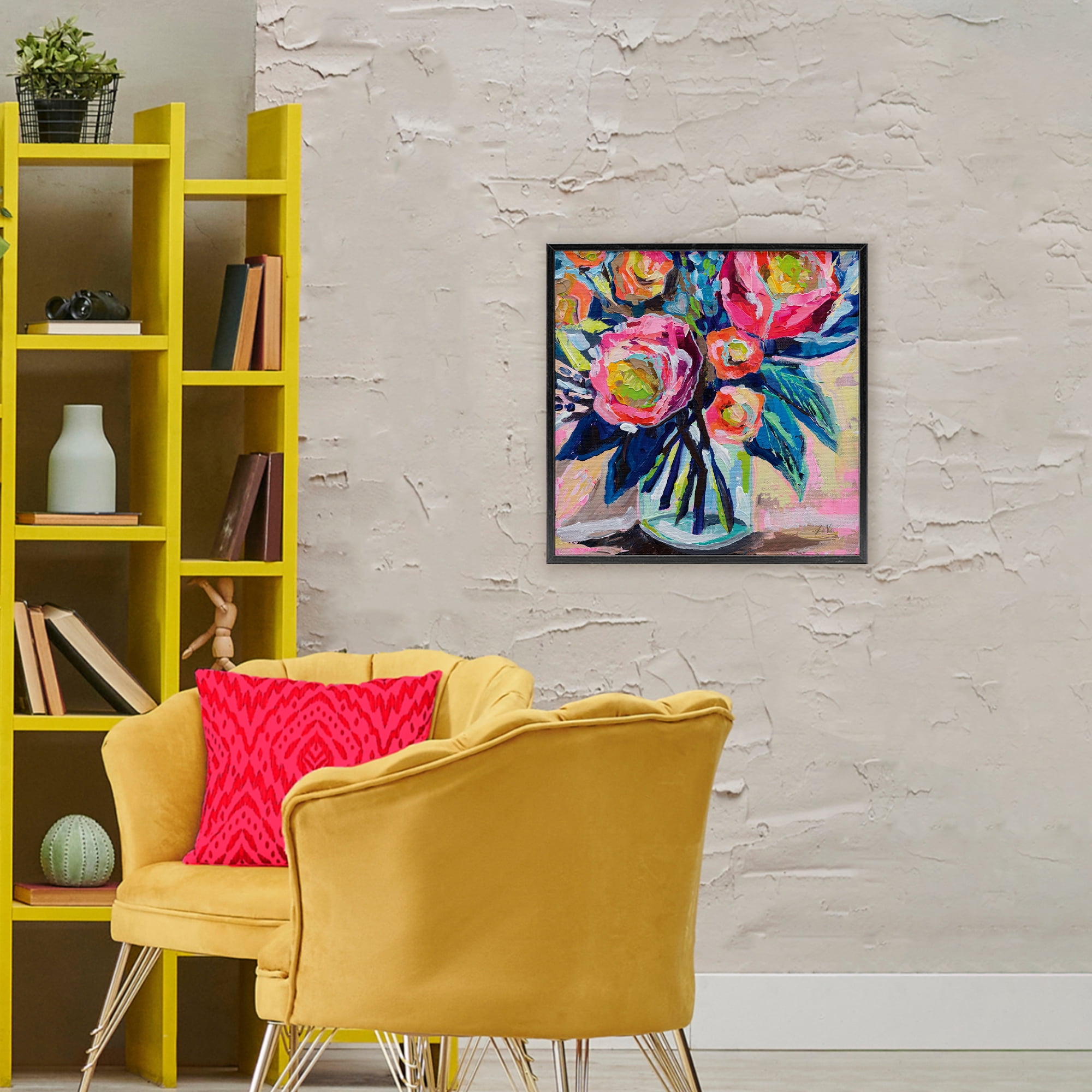 Stupell Industries Because You Love Me Black Framed Giclee Art, design by Jeanette Vertentes