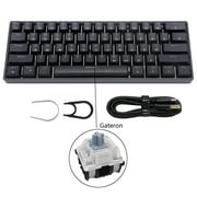 GENEMA SK61 Portable 60% Mechanical Keyboard Gateron optical Switches Backlit Hot swap