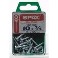 thumbnail image 1 of Juego de tornillos SPAX No.10 3/4" cabeza redonda de zinc, paquete de 20, 1 of 1