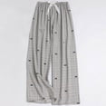 thumbnail image 2 of Asxite Womens Pajamas Pants Print Bow Drawstring Elastic Waist Loose Summer Sleepwear, 2 of 6