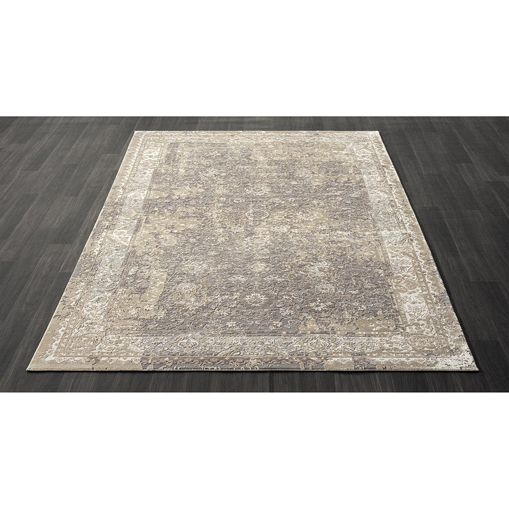 LR Home Ox Bay Cherry Floral/Botanical Classic/Traditional Luxelon Blend Indoor Area Rug, 7'9" x 9'9"