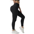 thumbnail image 2 of Endives Womens Yoga Legging Fitting High Waisted Hip Lifting Vertical Stripe Yoga Pants Outerwear Jogging Sports Pants, 2 of 5