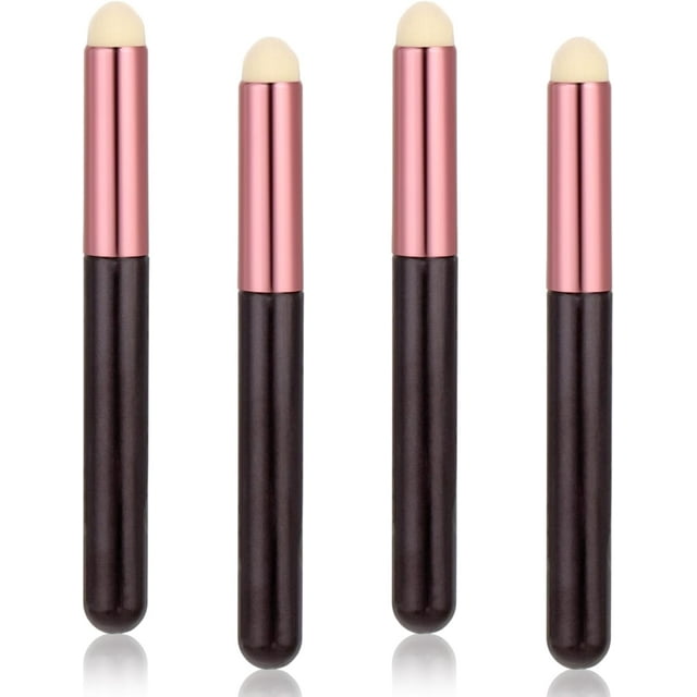 brochas multiusos para difuminar labios, brocha para difuminar lápiz labial de cabeza redonda, pinceles profesionales para labios, aplicador portátil para labios, tamaño de viaje