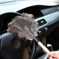 thumbnail image 7 of Feather Duster Wooden Handle Duster Anti-static Dust Removal Dusters Ostrich Duster Feather Fur Brush for Home Cleaning Tools (White stem-2), 7 of 7
