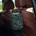 thumbnail image 5 of Wukai Hawaiian Style Print Car Trash Can - Easy to Clean Hanging Garbage Bin - Removable Liner - Leak-Car Garbage Can - Waterproof Trash Can for Car and SUV, 5 of 7