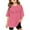 F-34Hot Pink, variant on ZHOGXU Children Kids Girls T Shirt Short Sleeve Round Neck Letter Print Oversized Comfortable Basic Tees Top For Casual Daily Wear,Red,11-12 Years