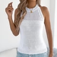 thumbnail image 5 of Yopmin Crochet Tank Tops for Women Hollow Out Loose Fit Casual Knit Tank Top Sexy Cami Sweater Vest for Travel, 5 of 7