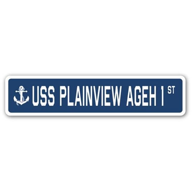 SignMission Plainview Ageh 1 SSN- 4 x 18 Po A-16 Signe de la Rue - Usas Plainview Ageh 1