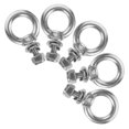 thumbnail image 3 of Threaded Screw Fastener Stainless Steel Eyelet Hooks For Metallurgical Industry 3.00X2.00X0.40CM 5 Sets, 3 of 5