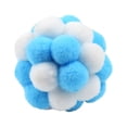thumbnail image 4 of Cat Toy Balls with Bell, Colorful Soft Fuzzy Balls Built-in Bell for Cats, Interactive Playing Chewing Toys for Indoor Cats and Kittens, 4 of 7