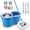 Blue, variant on BAWOSEVEN 360° Spin Mop Bucket Set - 56in Handle, 3 Reusable Heads, Red & Blue