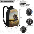 thumbnail image 5 of Uourmeti Horse Sunflower Print Backpack, Adjustable Comfort Shoulder Student Bookbag 17 Inch School Backpack for Travel Outdoor, 5 of 6