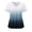 Navy, variant on Staron Women's Short Sleeve V-Neck Tops Casual Fashion Blouse with Pockets Gradient Print Work Uniform Shirt, Red XL