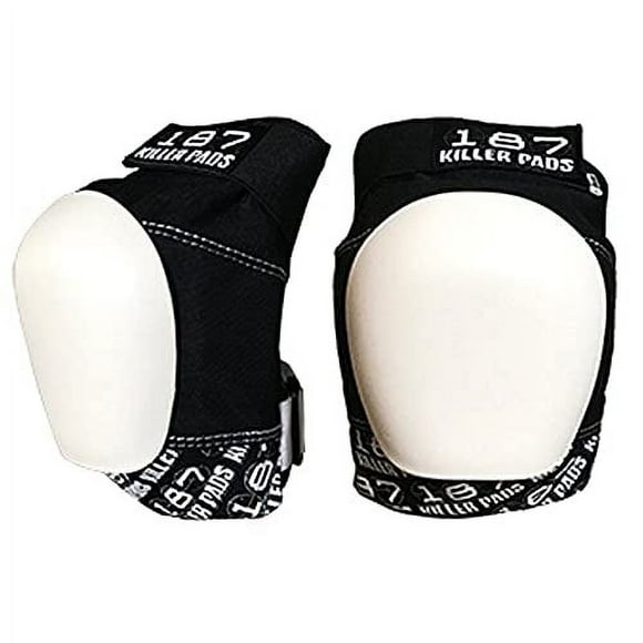 187 Killer Pads Pro Knee Pad, Black / White, Junior