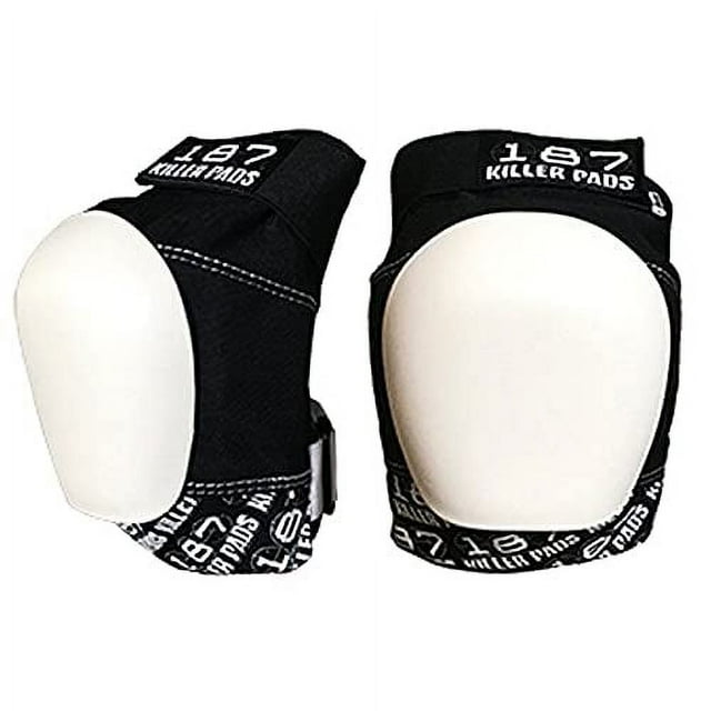 187 Killer Pads Pro Knee Pad, Black / White, Junior
