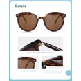thumbnail image 4 of KWATE Sunglasses Womens Trendy 2024 Classic Round Retro Vintage Shades Large Frame Sunnies, 4 of 5