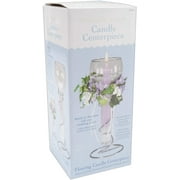 Victoria Lynn Clear Floating Glass Taper Holder, 8 Inches