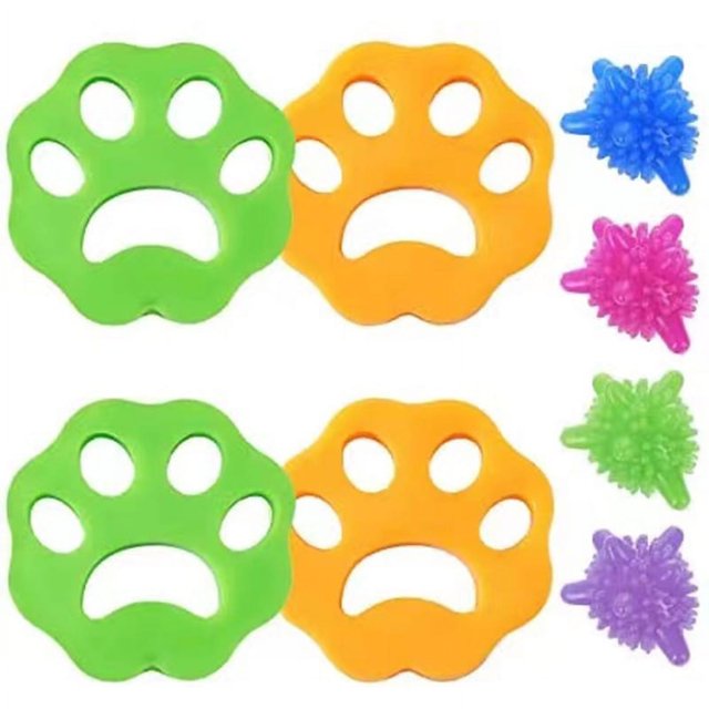8 bolas quitapelos para lavadora, removedor de pelo para lavadora, bola removedora de pelo reutilizable/bola de lavado para pelo de mascotas, para lavadora, ropa, ropa de cama
