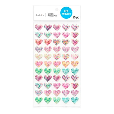 UPC: 0195158478006 | Confetti Heart Stickers by Recollections™