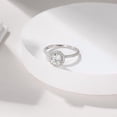 thumbnail image 3 of 1.5 CT Moissanite Engagement Rings for Women VVS1 Clarity 925 Silver 14K White Gold Plated, 3 of 3