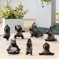 thumbnail image 4 of Clumsy Yoga Hippo Resin Figurine,Adorable Yogi,Funny Hippo Statue,3D Printed Resin Hippopotamus Figurine, Meditation Sculpture Desktop Decor For Home & Office, 4 of 8