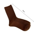 thumbnail image 6 of Eoperou 1 Pair Ribbed Mid-tube Elastic Women Socks Simple Casual Solid Color Sports Socks, 6 of 8